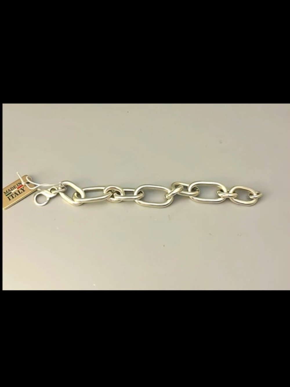 Mia Fiore Sterling Silver Thick Chunky Link Bracelet